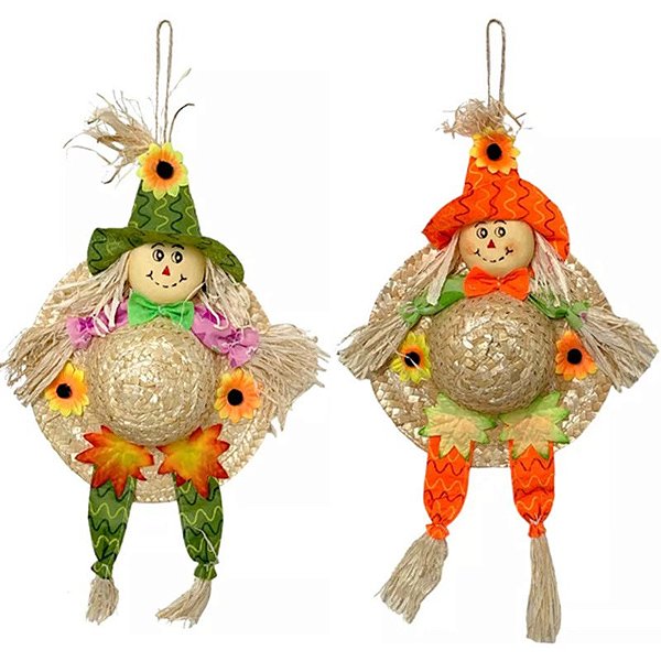 Enfeite para Pendurar Espantalho Chapéu Juca para Festa Junina 32cm - 1 Un