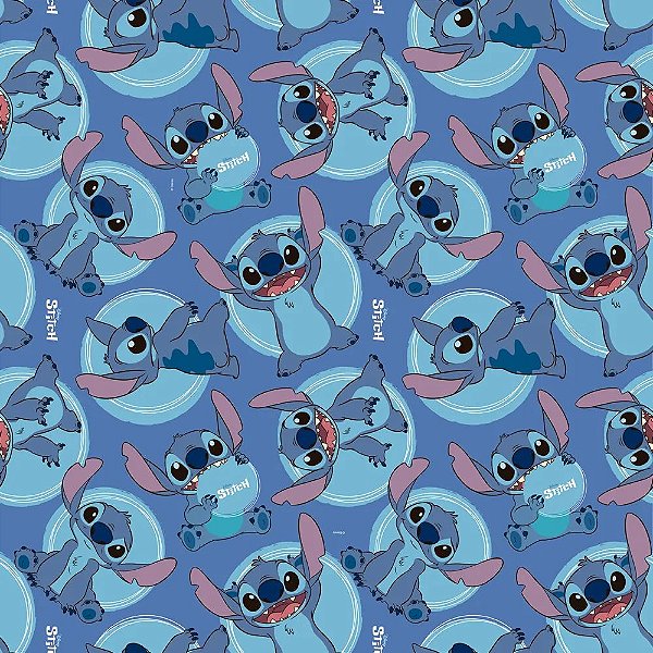 Saco Para Presente Perolado 60x90cm Stitch - 25 Un
