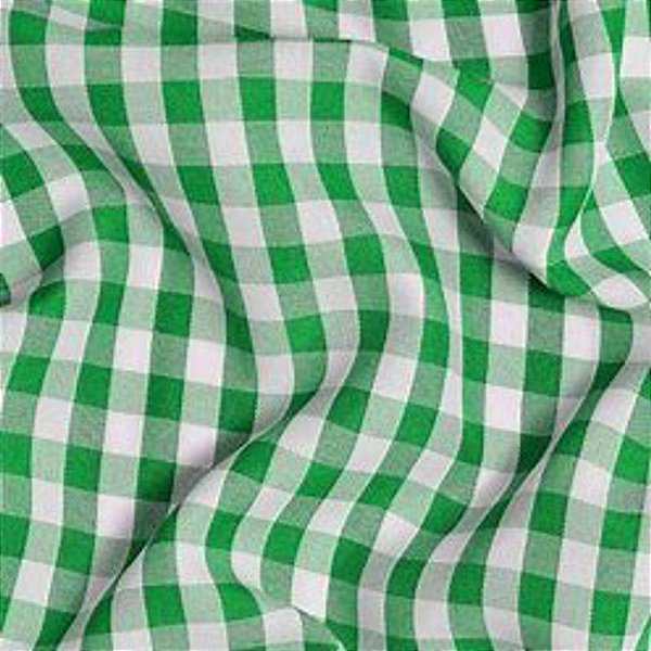 Passadeira de Mesa Xadrez Retangular 2 Lugares 1,20x40cm Verde - 1 Un