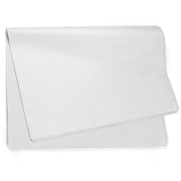 Folha Sujinho 49x69cm Canelado Branco - 50 Un