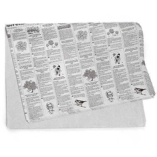 Papel Kraft Estampado Flower Times 59x80cm - 50 Un