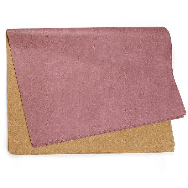 Papel Kraft Rosa/Ouro 59x80cm - 50 Un