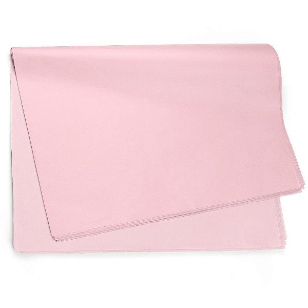 Papel Seda Liso Rosa 49x69cm - 50 Un