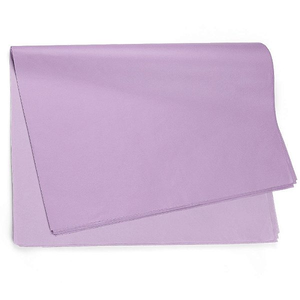 Papel Seda Liso Lilás 49x69cm - 50 Un