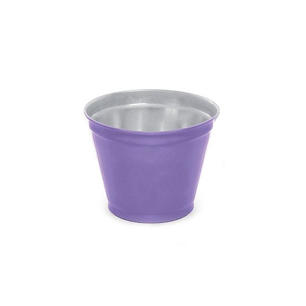 Vaso Alumínio Mini PP 5,5x7,5x7,5cm Lilás - 1 Un
