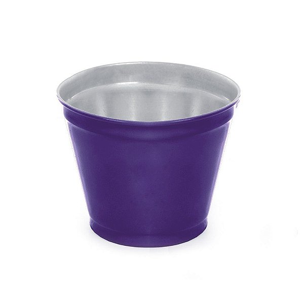 Vaso Alumínio Para Crisântemo G 13,5x17x17cm Roxo - 1 Un