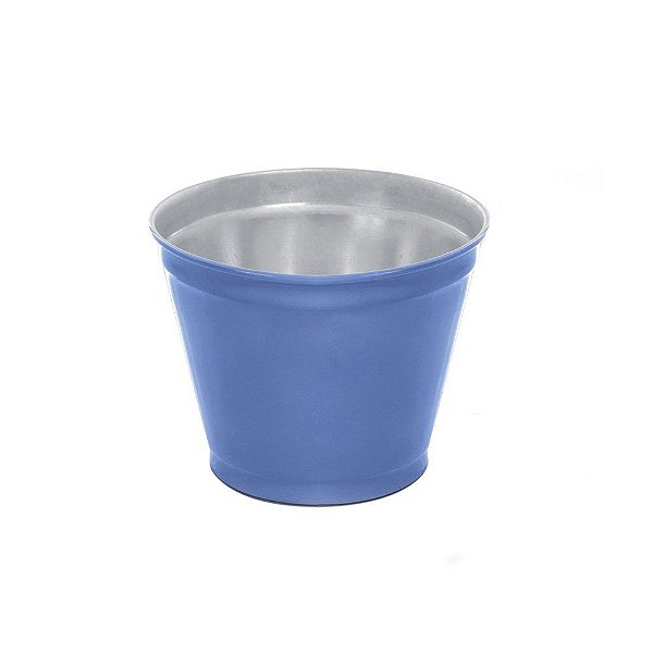 Vaso Alumínio Para Violeta P 8x12x12cm Azul - 1 Un