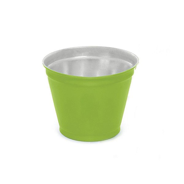 Vaso Alumínio Para Violeta P 8x12x12cm Verde Limão - 1 Un