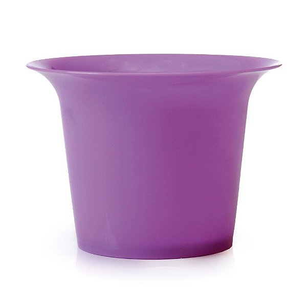 Vaso Cristal Para Crisântemo G 13x18,5x18,5cm Lilás - 1 Un