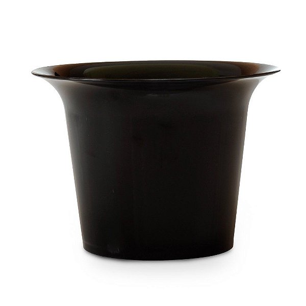 Vaso Cristal Para Crisântemo G 13x18,5x18,5cm Preto - 1 Un