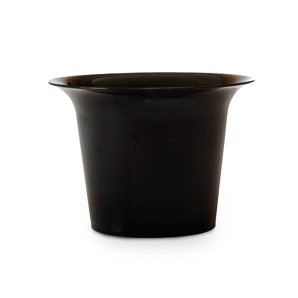 Vaso Cristal Para Violeta P 8,5x12,5x12,5cm Preto - 1 Un