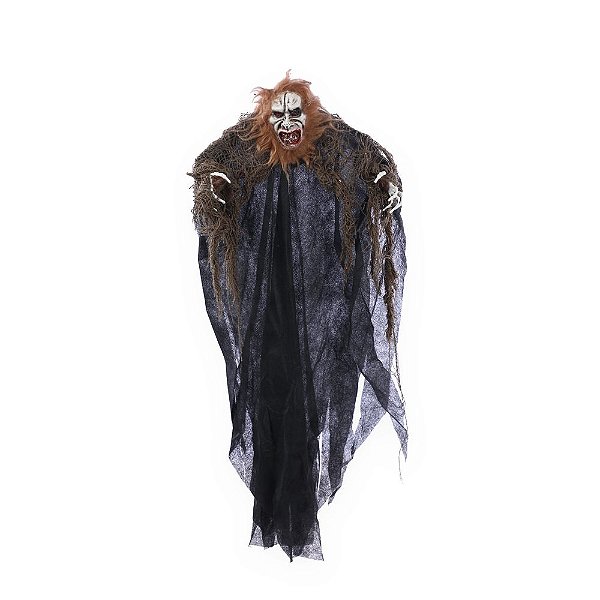 Caveira Zumbi Lincon Para Pendurar 61cm - 1 Un