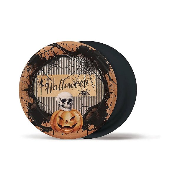 Prato Redondo 18cm Welcome Halloween - 8 Un