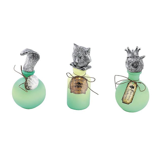 Enfeite de Led Pote Poção Sombria Sortido 16,5cm - 1 Un