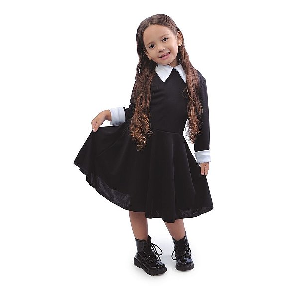 Fantasia Halloween Infantil - Vestido Jenna 9 a 12 Anos - 1 Un