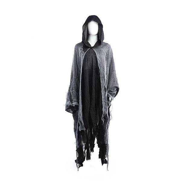 Capa Adulto Noite de Halloween Preto 1,13 Metros - 1 Un