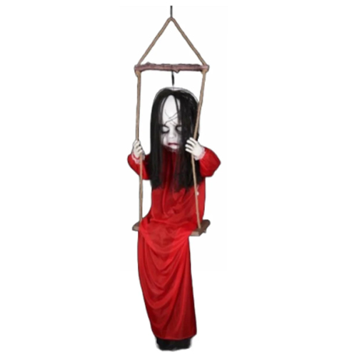 Boneca no Balanço Halloween Com Som e Luz 1,80 Metros - 1 Un