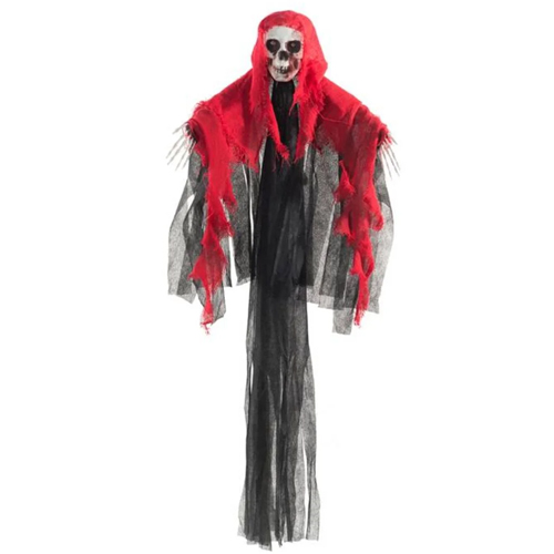 Caveira Fantasma Halloween Com Luz 95cm - 1 Un
