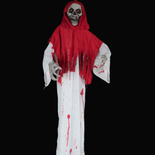 Esqueleto Sangue Halloween Com Som e Luz 1,80 Metros - 1 Un