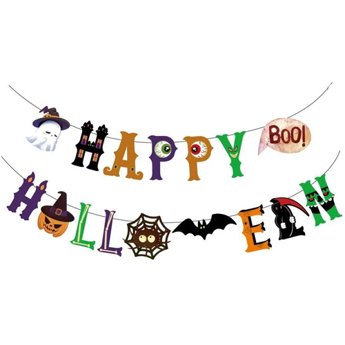 Faixa Happy Halloween Boo 2,00 Metros - 1 Un