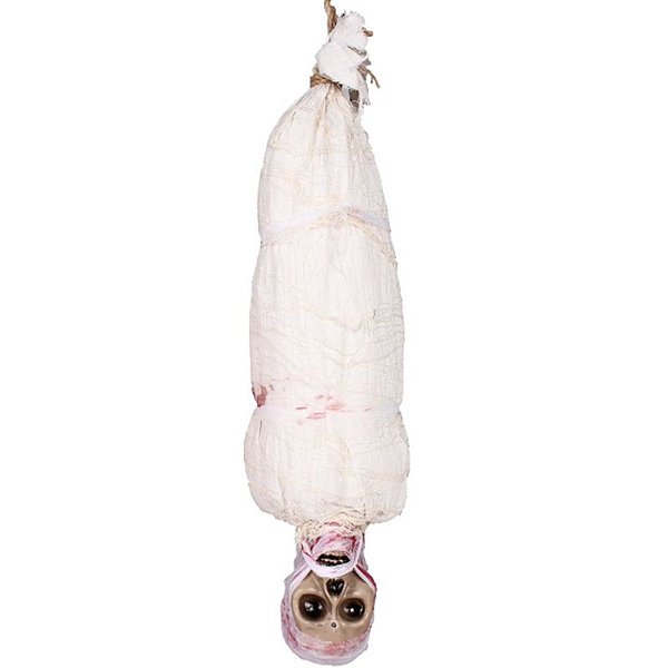 Fantasma Enforcado Halloween Com Som, Luz e Movimento 80cm - 1 Un