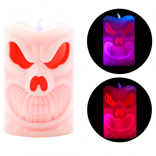 Vela de Led Halloween Sortido 9,5cm - 1 Un