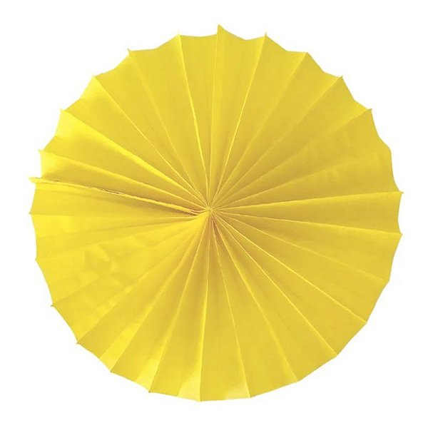 Enfeite de Papel Fiorata 20cm Amarelo Claro - 1 Un