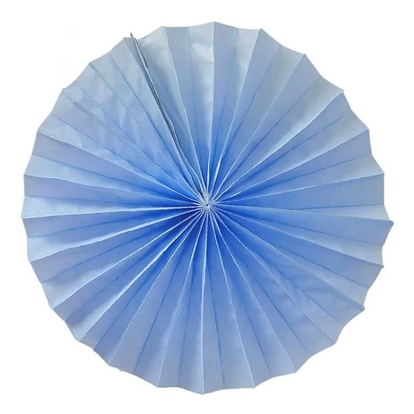 Enfeite de Papel Fiorata 20cm Azul Claro - 1 Un