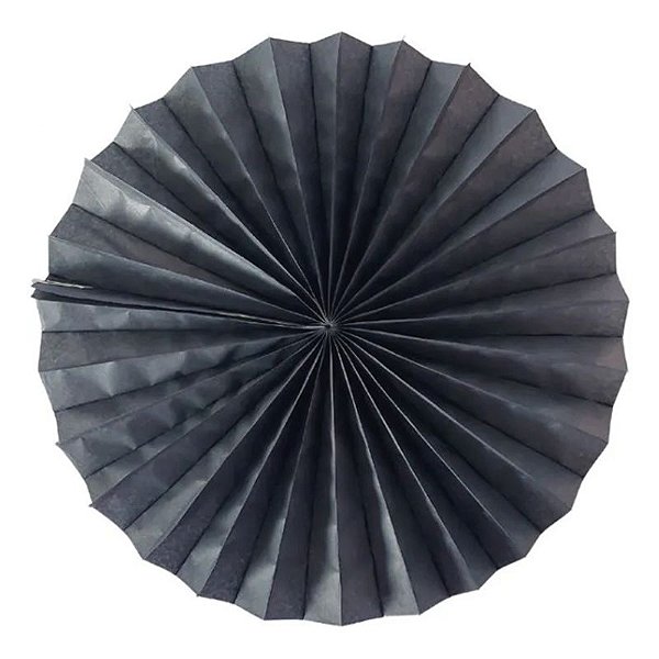 Enfeite de Papel Fiorata 20cm Preto - 1 Un