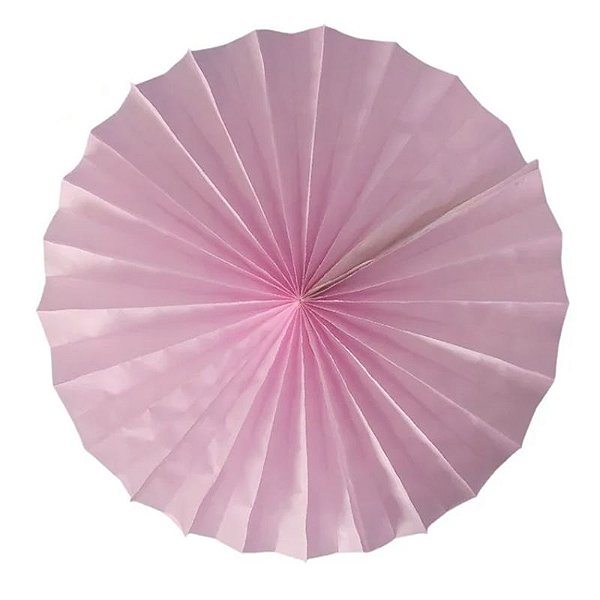 Enfeite de Papel Fiorata 20cm Rosa Claro - 1 Un