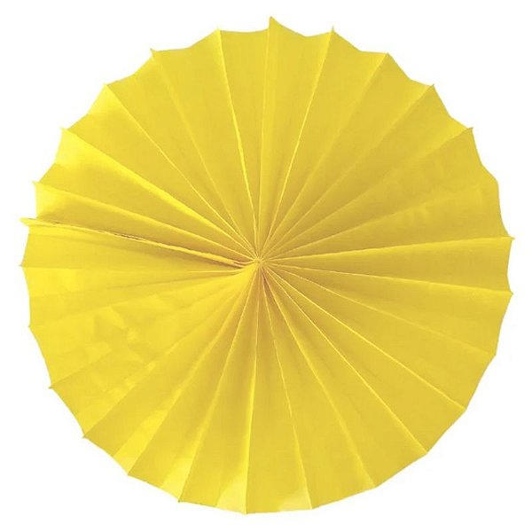 Enfeite de Papel Fiorata 30cm Amarelo Claro - 1 Un