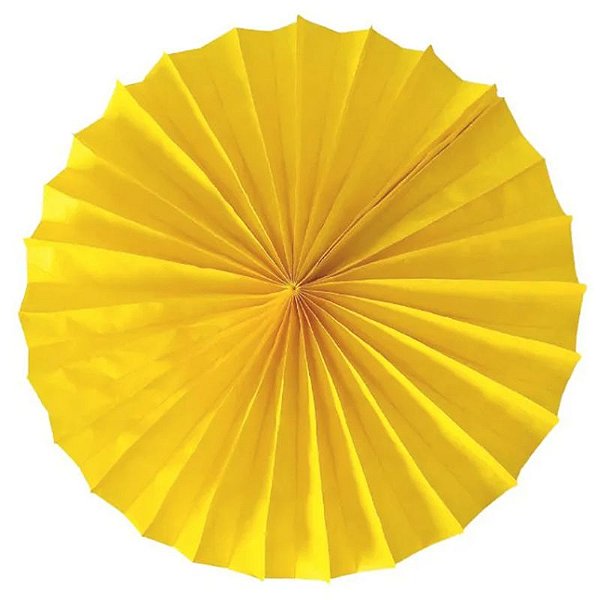 Enfeite de Papel Fiorata 30cm Amarelo Ouro - 1 Un