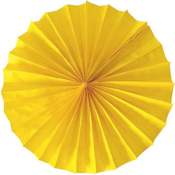 Enfeite de Papel Fiorata 40cm Amarelo Ouro - 1 Un