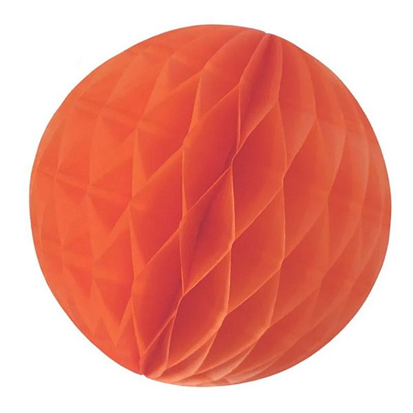 Enfeite de Papel Globo 13cm Laranja - 1 Un