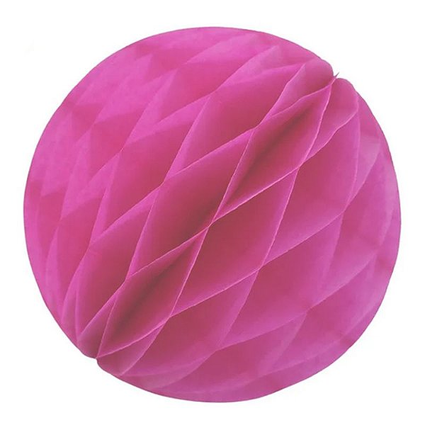 Enfeite de Papel Globo 13cm Pink - 1 Un