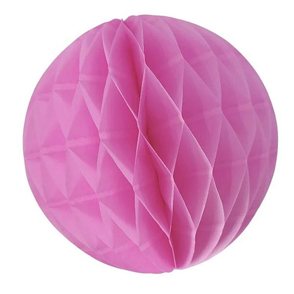 Enfeite de Papel Globo 13cm Rosa Choque - 1 Un