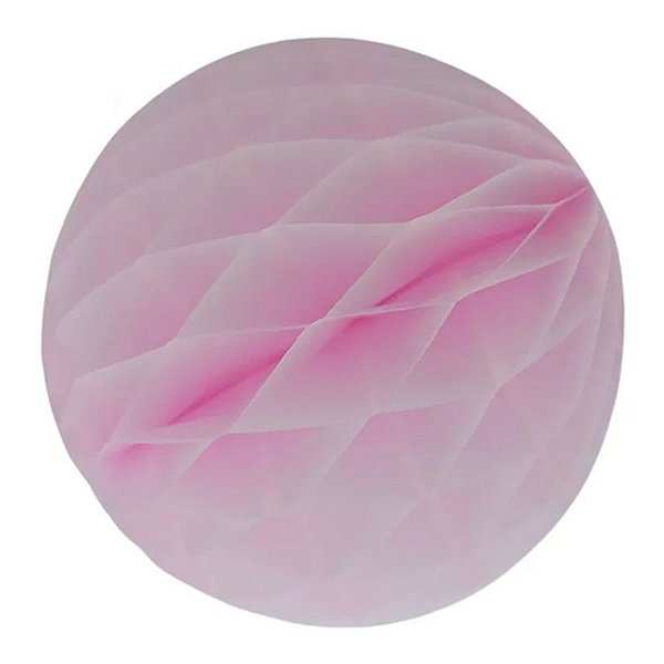 Enfeite de Papel Globo 13cm Rosa Claro - 1 Un