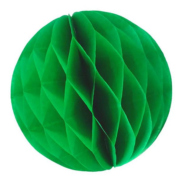 Enfeite de Papel Globo 21cm Verde Bandeira - 1 Un