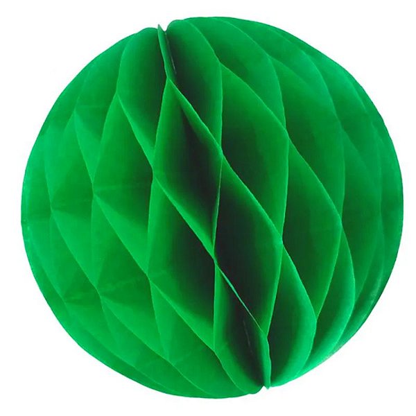 Enfeite de Papel Globo 34cm Verde Bandeira - 1 Un