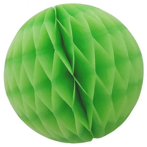 Enfeite de Papel Globo 34cm Verde Claro - 1 Un