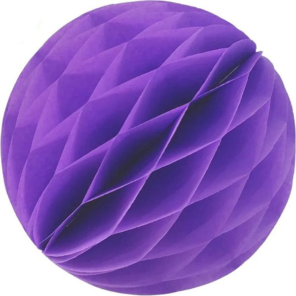 Enfeite de Papel Globo 48cm Roxo - 1 Un
