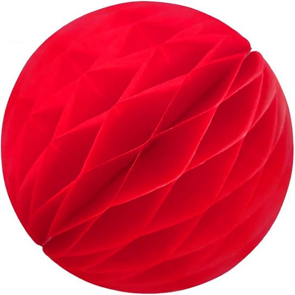 Enfeite de Papel Globo 48cm Vermelho - 1 Un