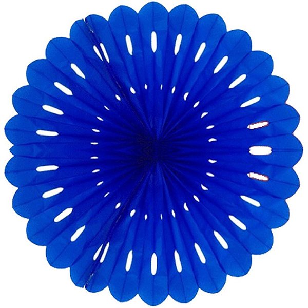 Enfeite de Papel Margarida Fiorata 63cm Azulão - 1 Un
