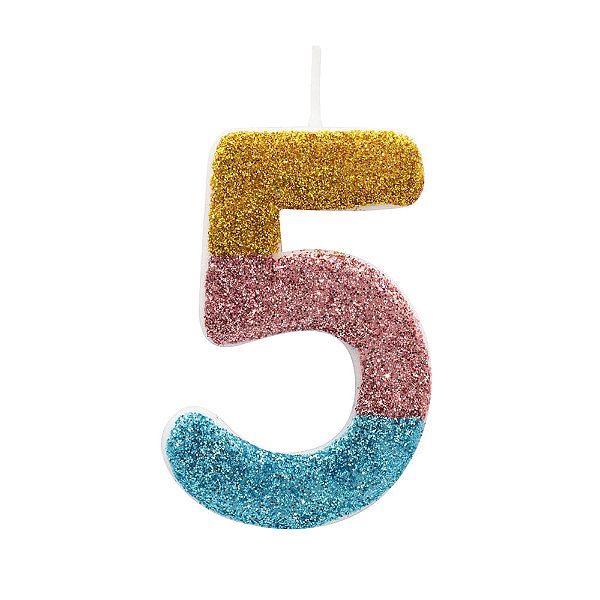 Vela N°5 Puro Glitter Degradê