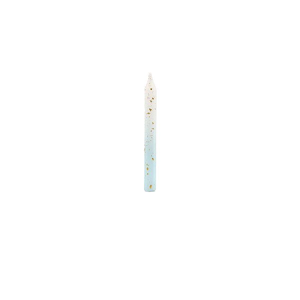 Velas Palito 7,8 cm Ombre Azul - 6 Un