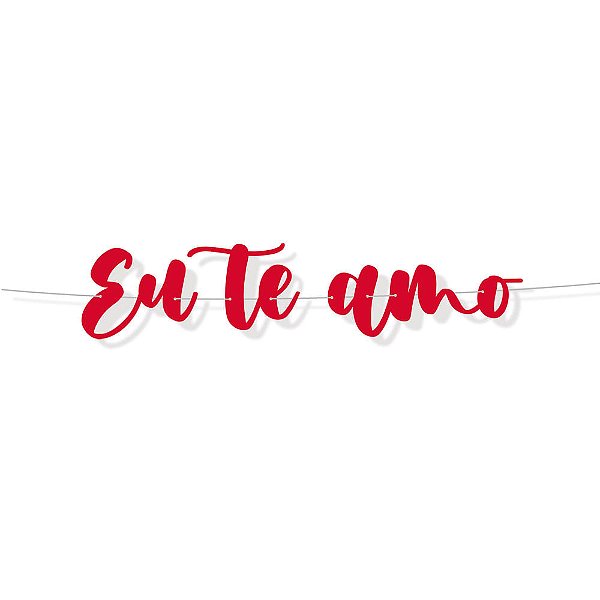 Faixa Decorativa Lettering Faixa Eu Te Amo