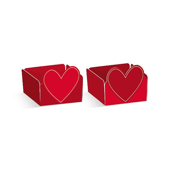 Forminha para Doce Coração Romântica - 24 Un