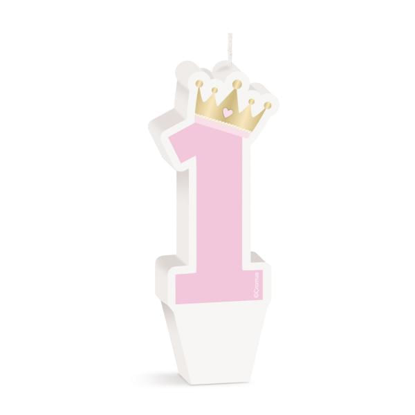 Vela Especial 1º Aninho Reinado Da Princesa Rosa