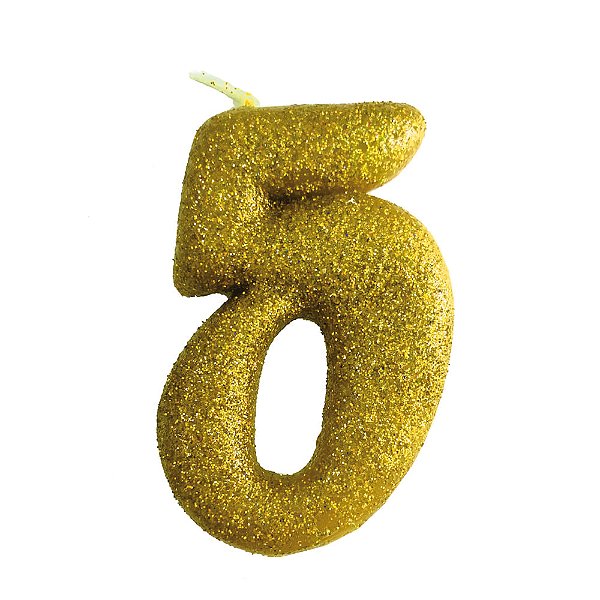 Vela N°5 Fun Amarelo