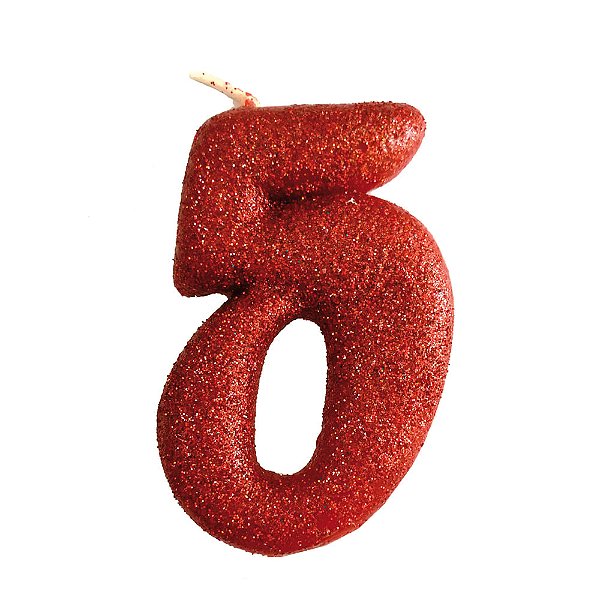 Vela N°5 Fun Vermelho